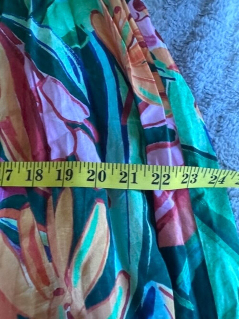FARM Rio Banana Foliage Multicolor Sleeveless Midi Dress Resortwear Vacation - Picture 8 of 12